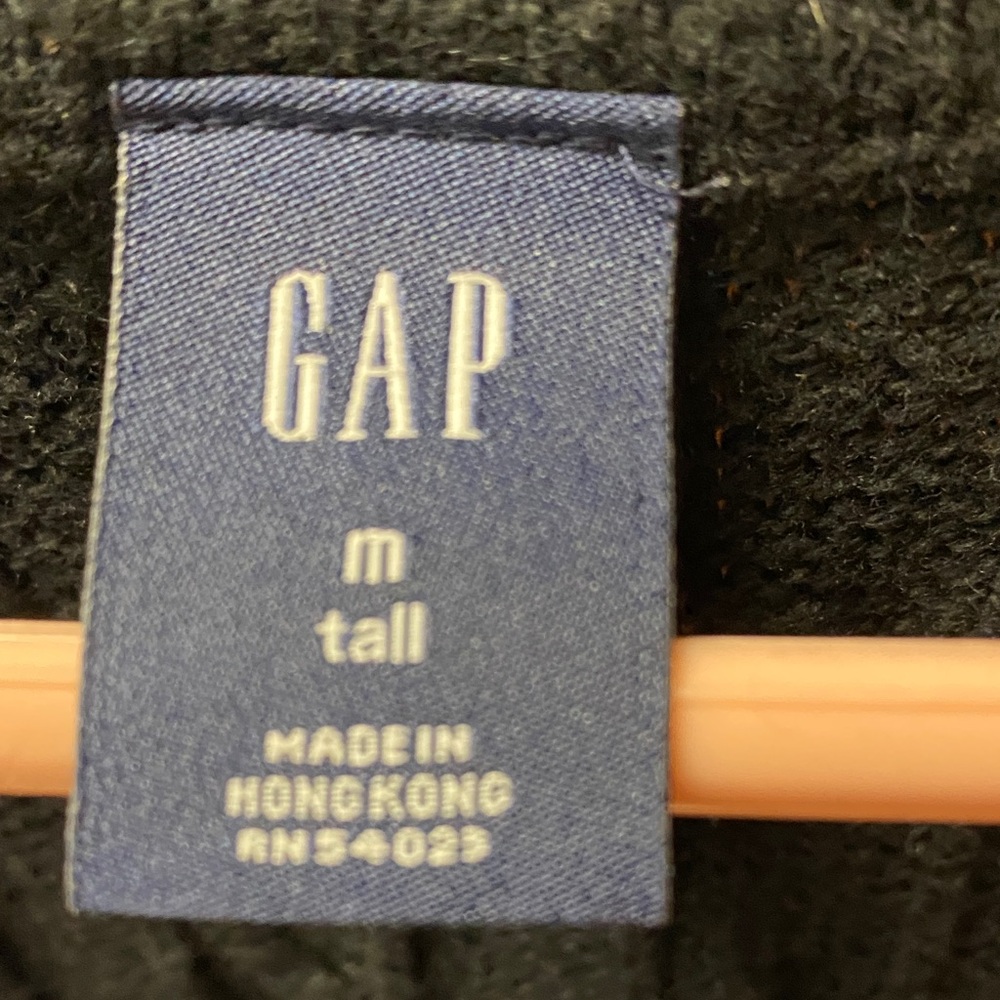 GAP Elegant Black Knit Sleeveless Top Longer Length Medium Tall Spring Summer - Picture 2 of 8